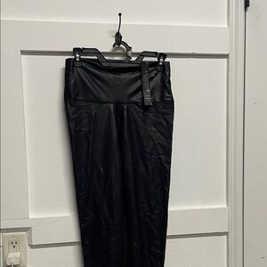 Black Faux Leather Leggings